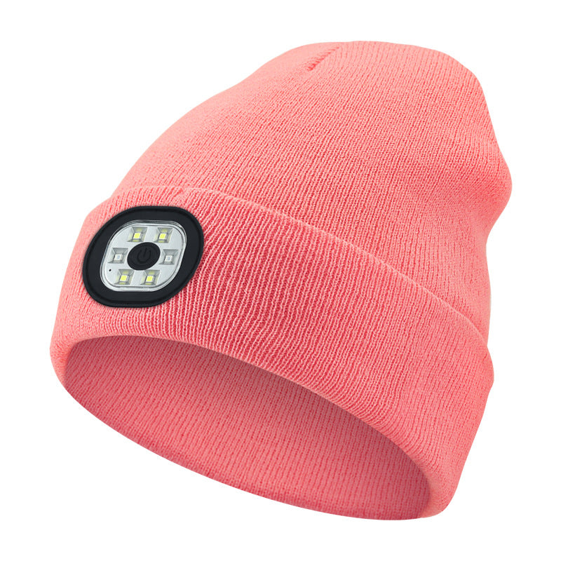 Rechargeable LED Light Up Knitted Hat with Bluetooth