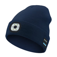 Rechargeable LED Light Up Knitted Hat with Bluetooth