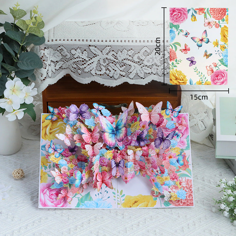 Handmade 3D Floral Pop-Up  Cards