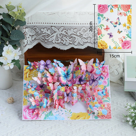 Handmade 3D Floral Pop-Up  Cards