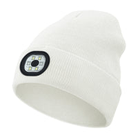 Rechargeable LED Light Up Knitted Hat with Bluetooth