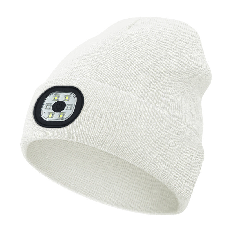 Rechargeable LED Light Up Knitted Hat with Bluetooth