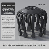 Electric Head Massager with 20-Claw Vibration