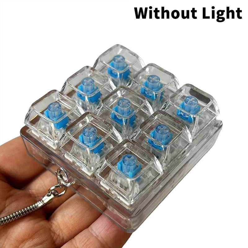 Mechanical Keyboard Tester Keychain with LED