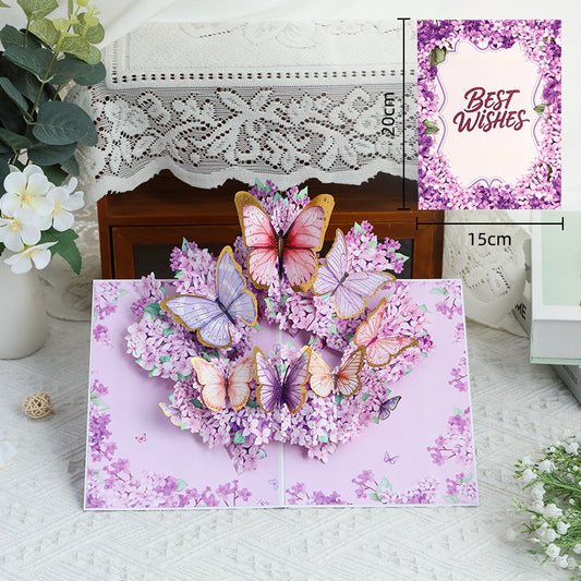 Handmade 3D Floral Greeting Card