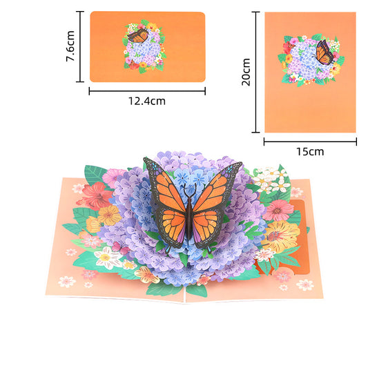 Handmade 3D Floral Pop-Up  Cards