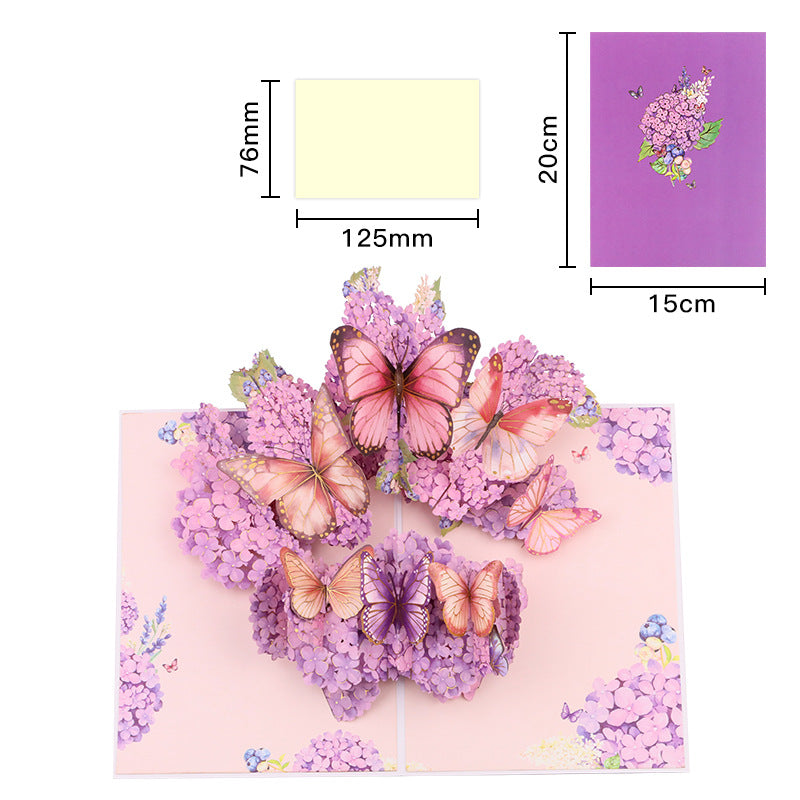 Handmade 3D Floral Pop-Up  Cards