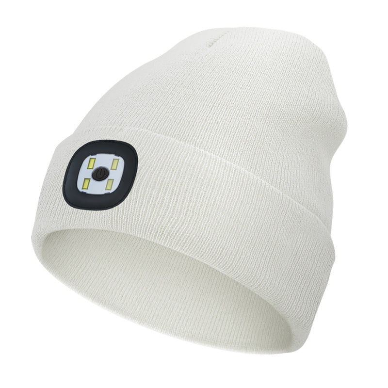Rechargeable LED Light Up Knitted Hat with Bluetooth