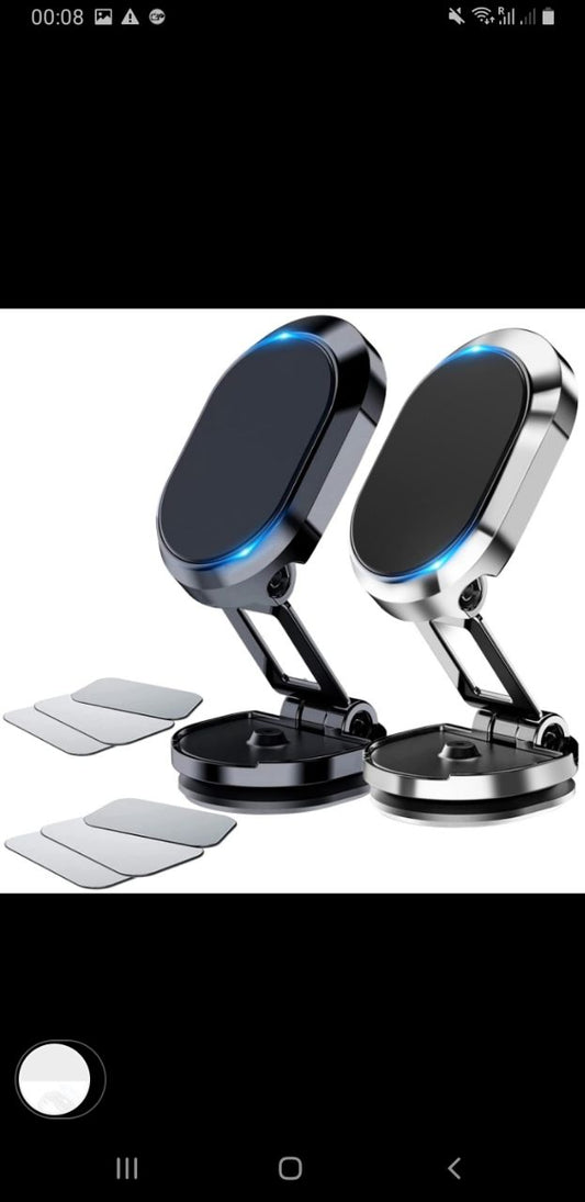 Magnetic Phone Holder for car, 360° Rotatable, Foldable & Adjustable Magnetic Car Mount, , Compatible with iPhone & Other Phones